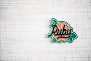 Ruby Grapefruit Pin