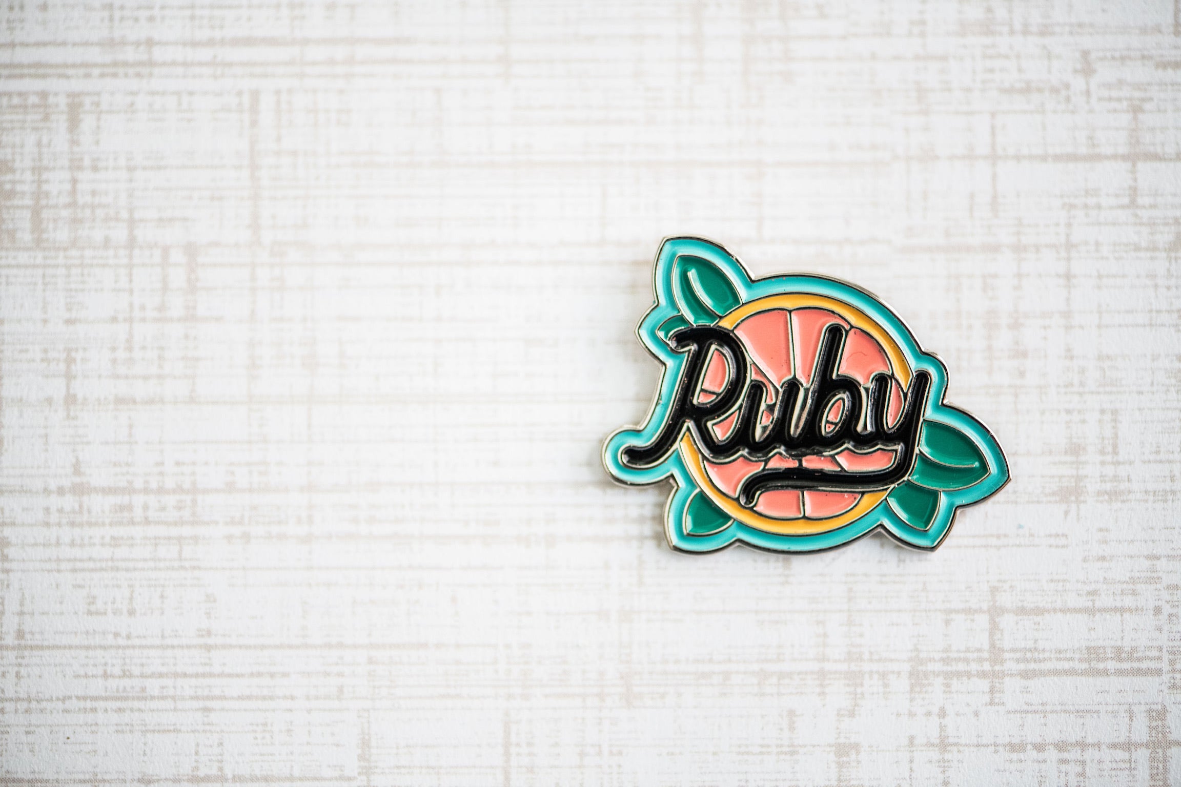 Ruby Grapefruit Pin
